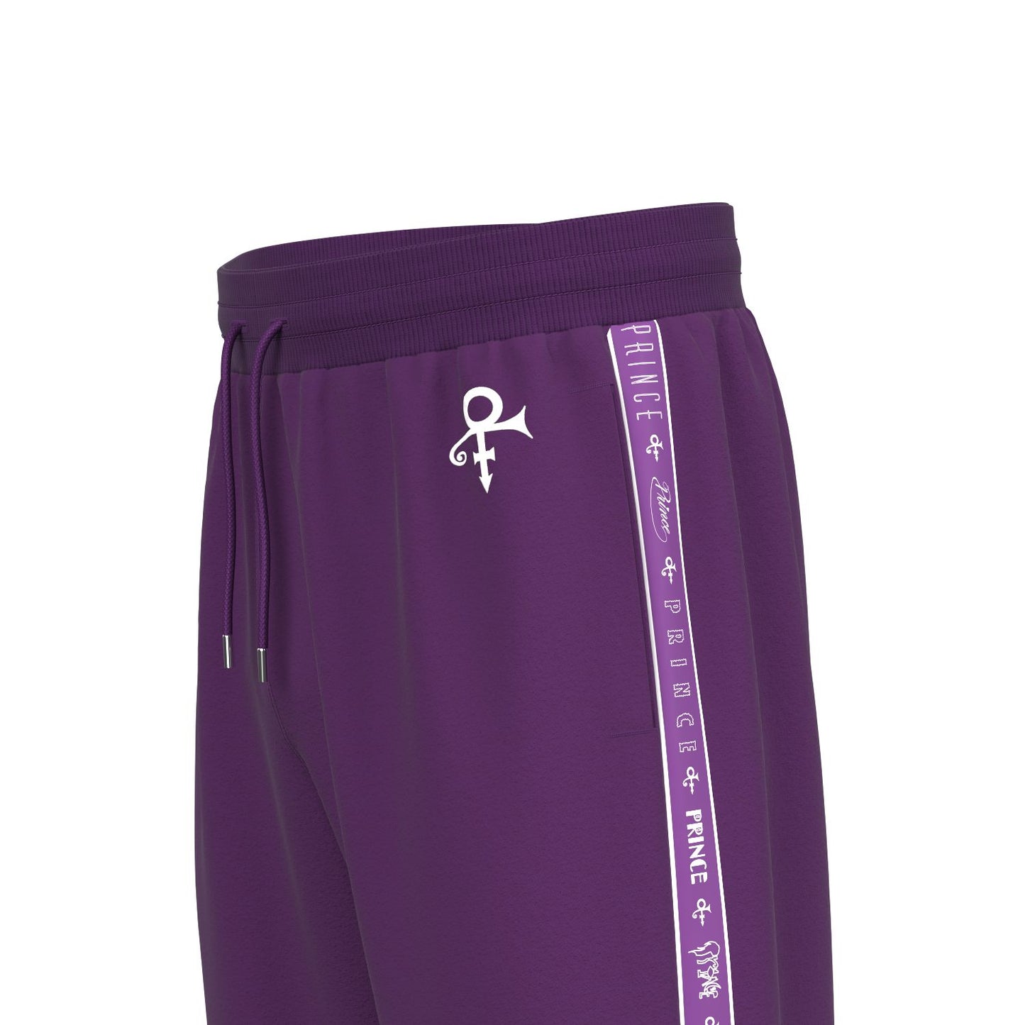 Logo Pattern Hooded Tracksuit Set (Purple)