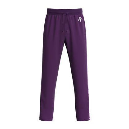 Logo Pattern Hooded Tracksuit Set (Purple)