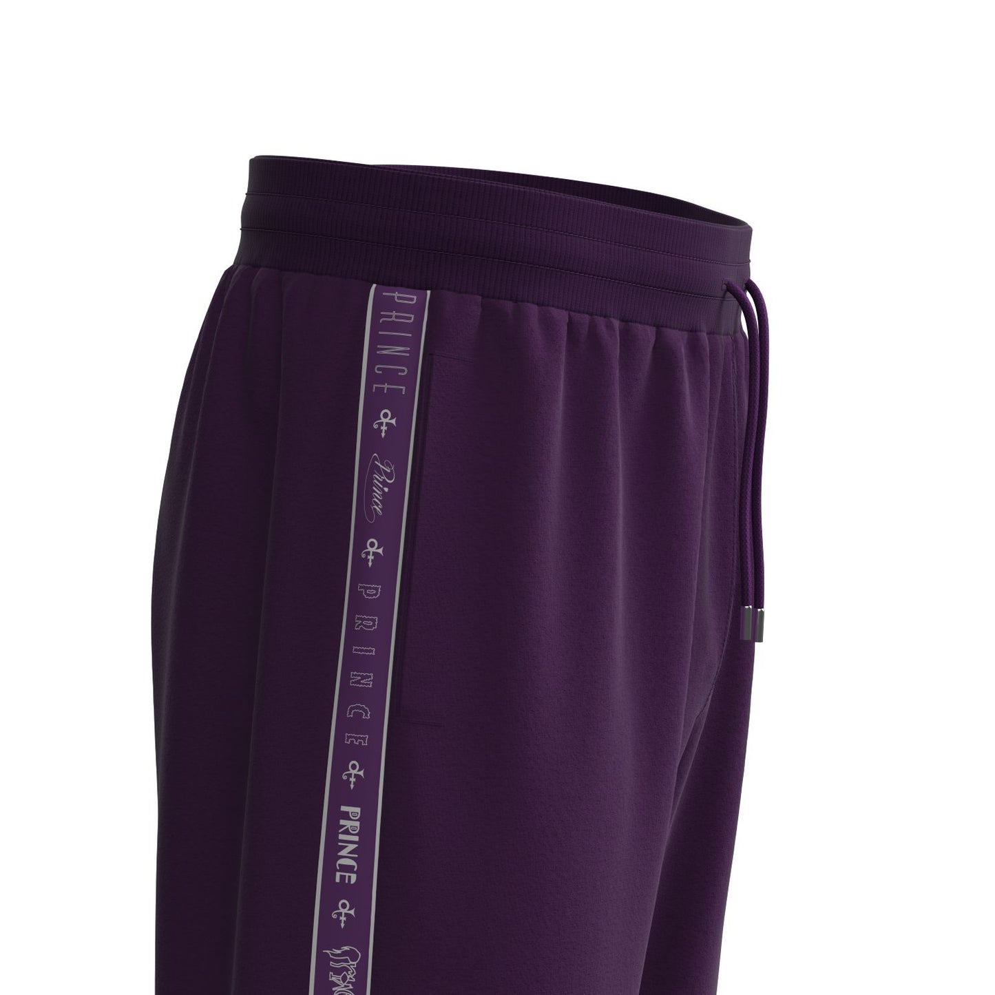 Logo Pattern Hooded Tracksuit Set (Purple)