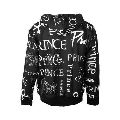 Prince Logo Pattern Premium Zip Hoodie