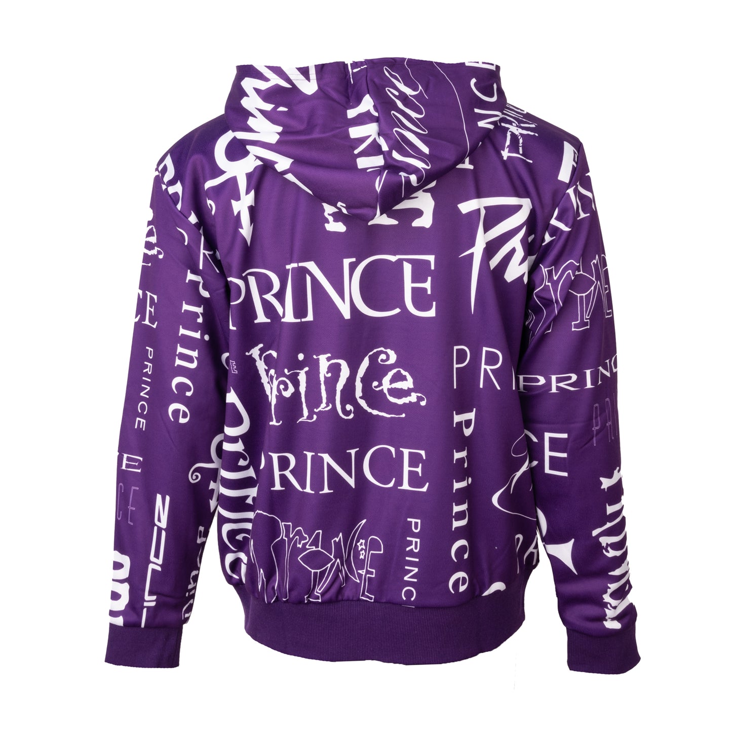 Prince Logo Pattern Premium Zip Hoodie
