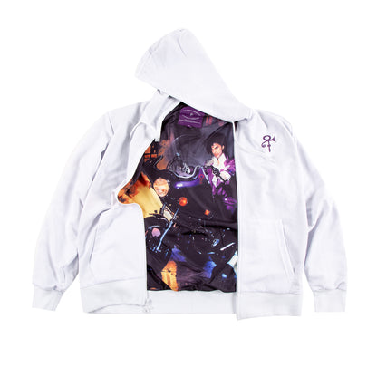 Purple Rain Cover Lined Zip Hoodie