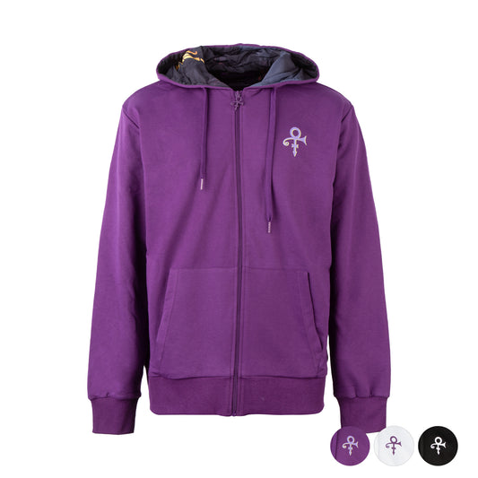 Purple Rain Cover Lined Zip Hoodie