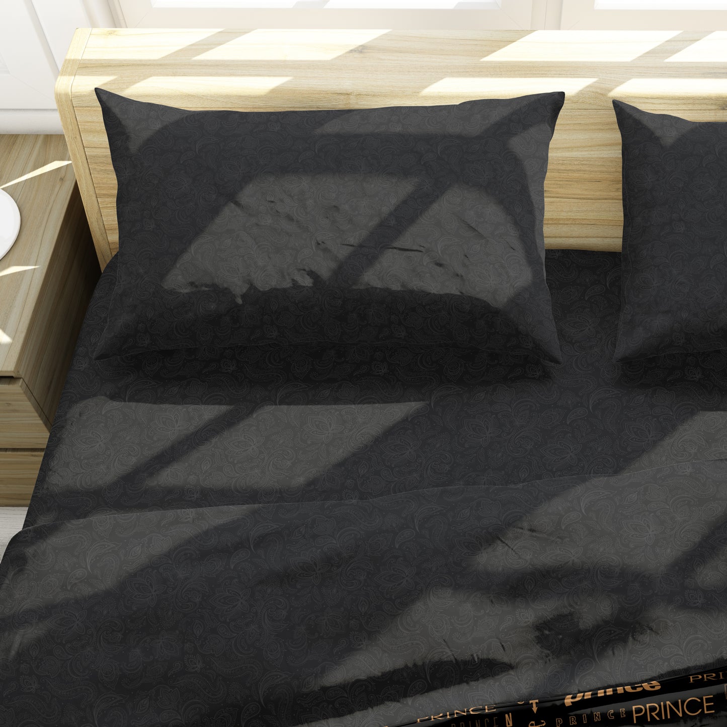 Black Paisley Sheet Set