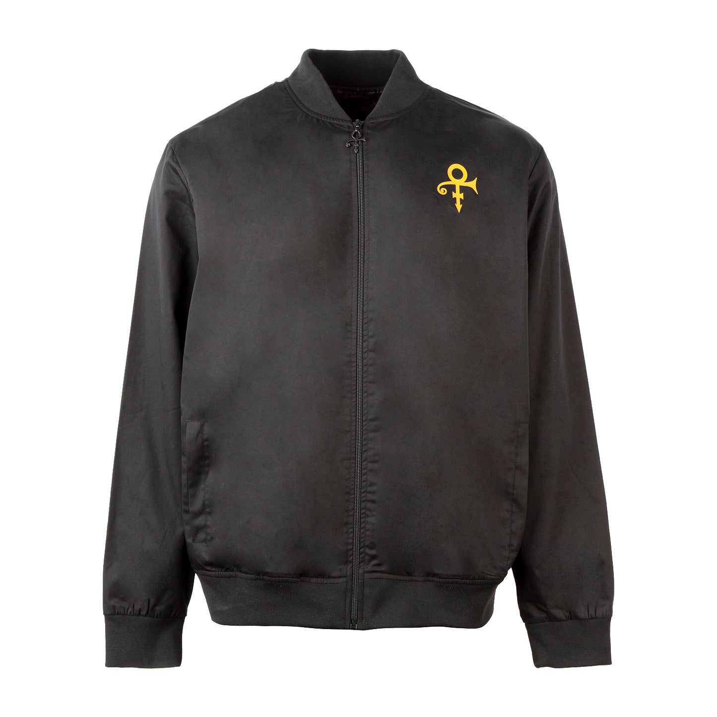 Prince Logo Pattern Lined Bomber Jacket