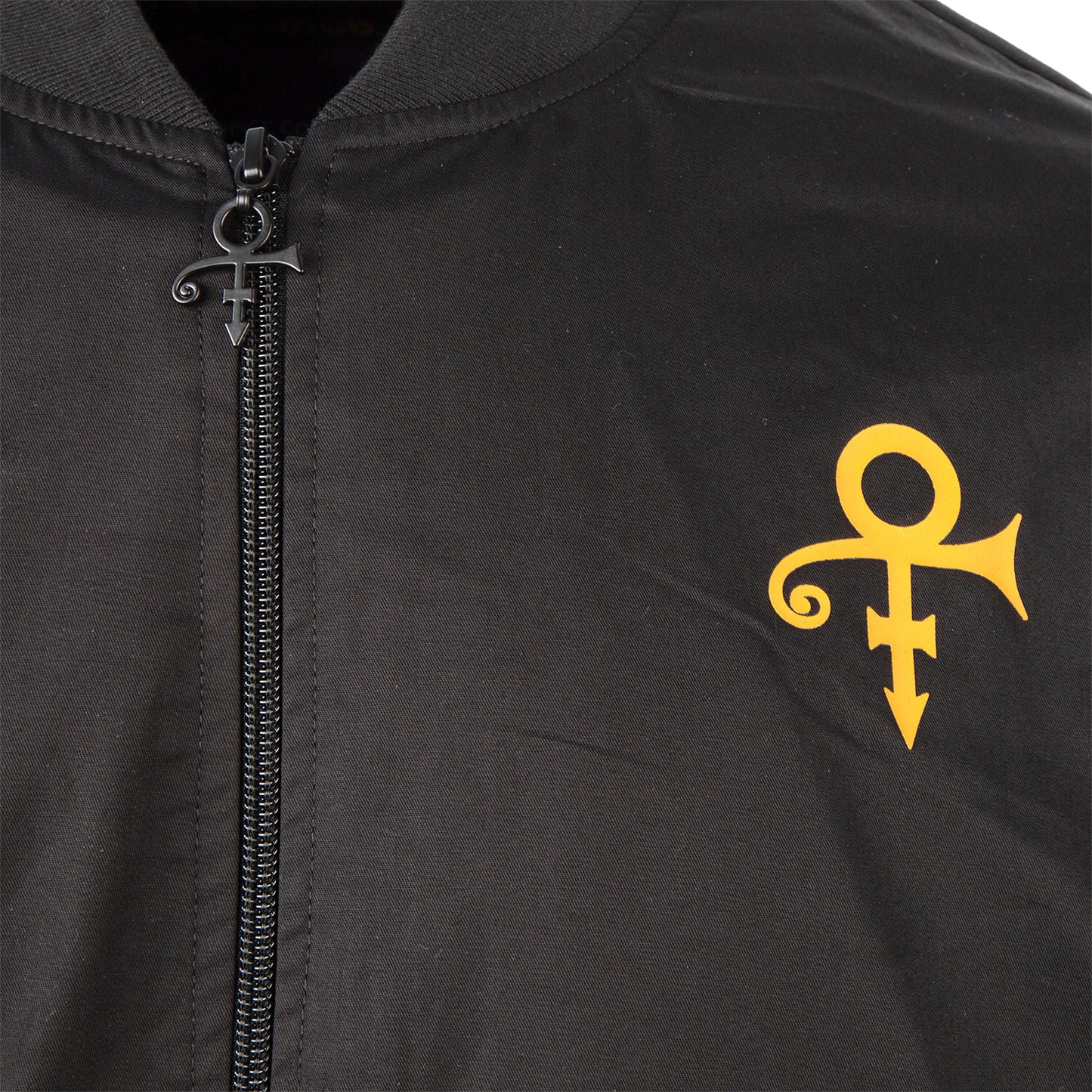 Prince Logo Pattern Lined Bomber Jacket