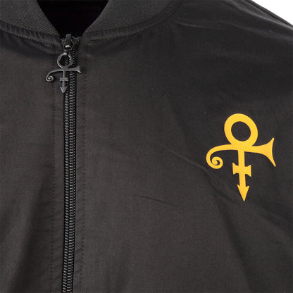 Prince Logo Pattern Lined Bomber Jacket