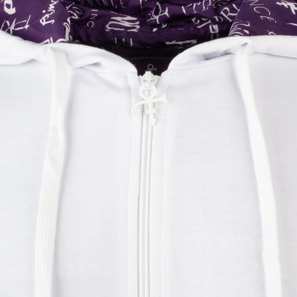Prince Symbol / Prince Logo Pattern Lined Zip Hoodie