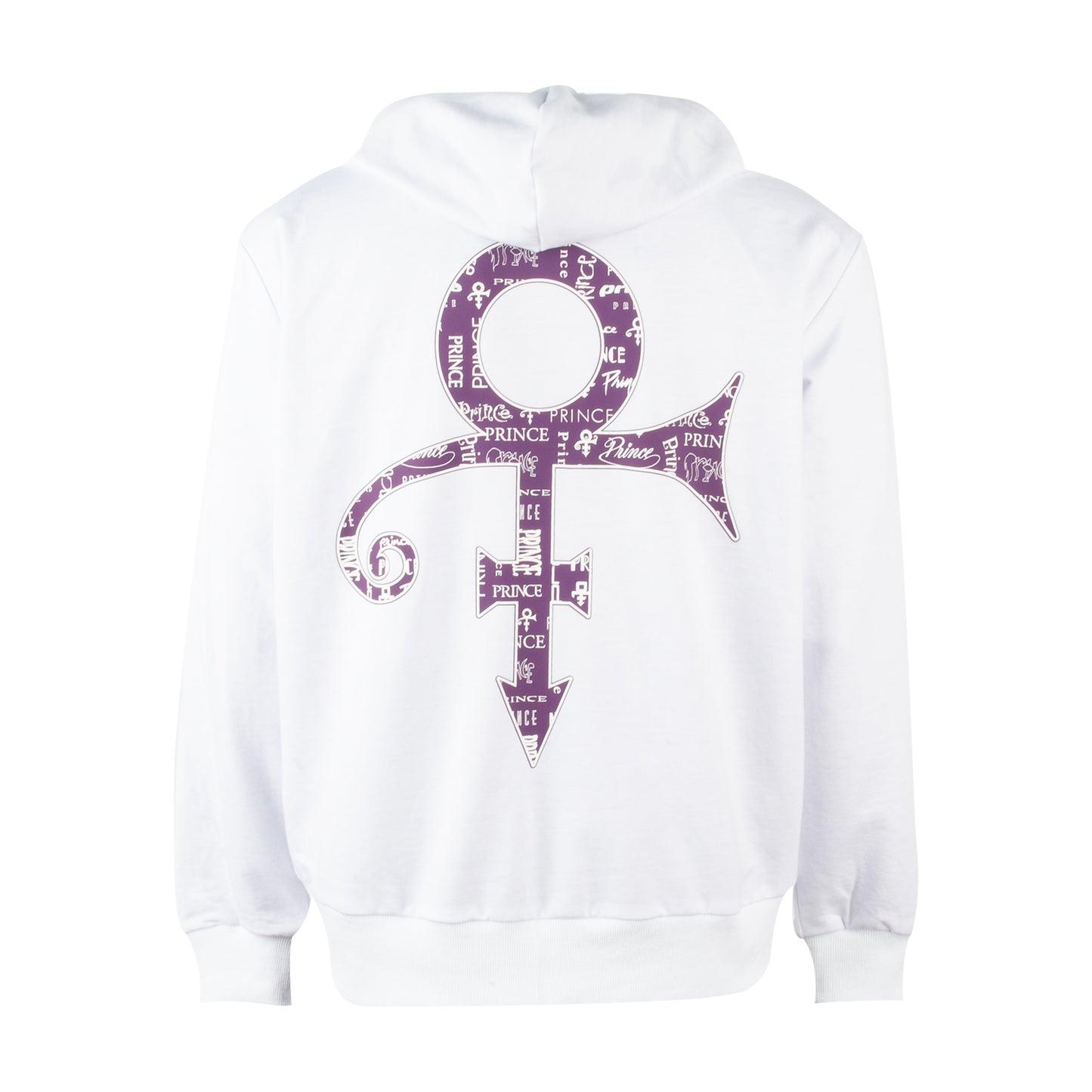 Prince Symbol / Prince Logo Pattern Lined Zip Hoodie