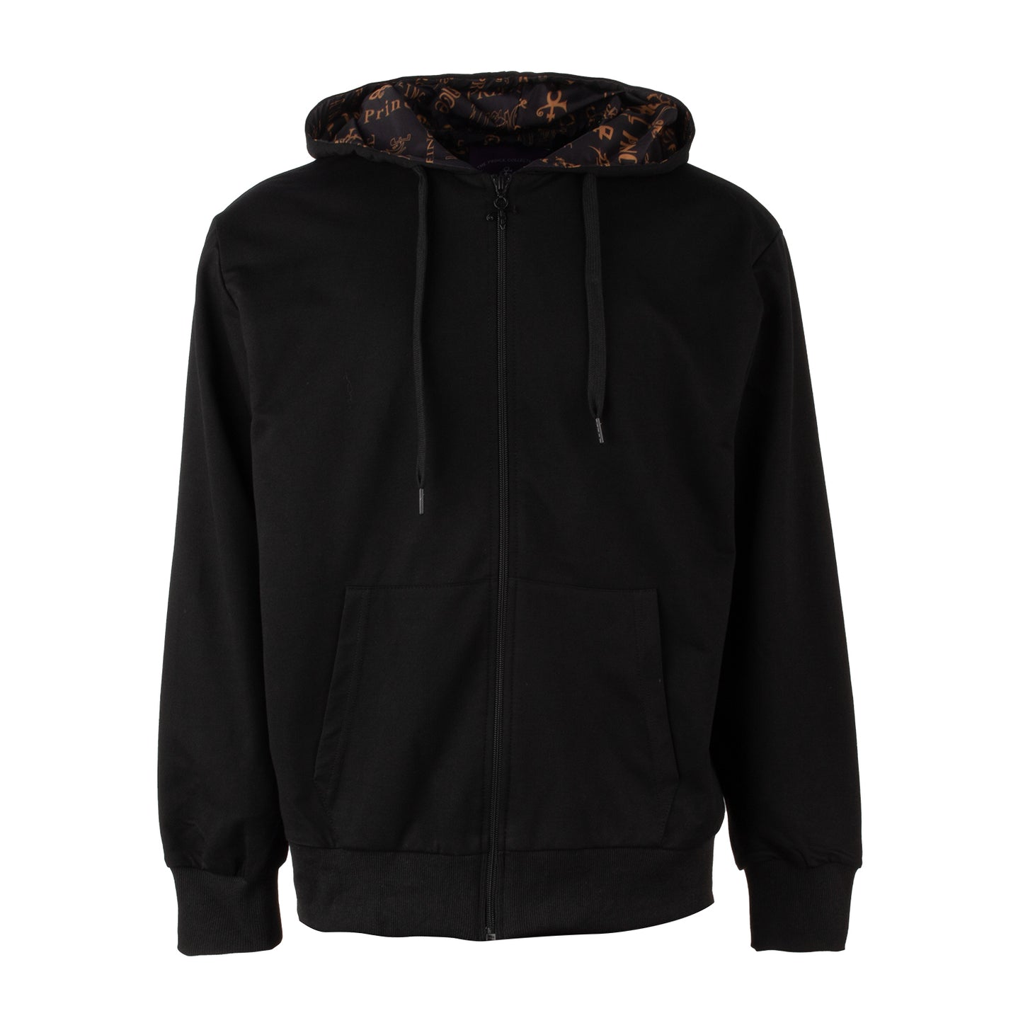 Prince Symbol / Prince Logo Pattern Lined Zip Hoodie