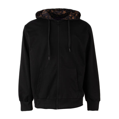 Prince Symbol / Prince Logo Pattern Lined Zip Hoodie