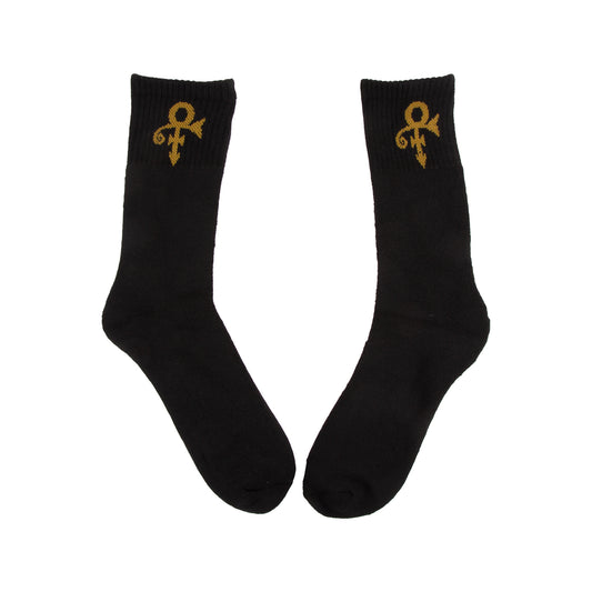 Prince Symbol Socks (Black/Gold)
