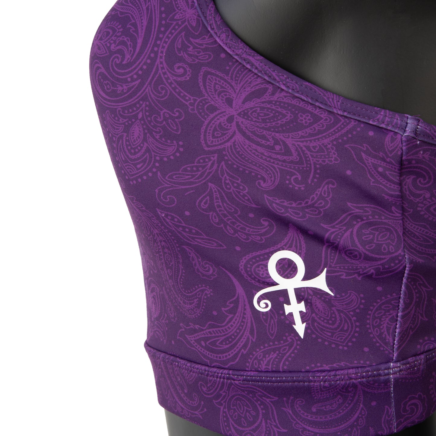 Purple Paisley Women's Crossover Sports Bra