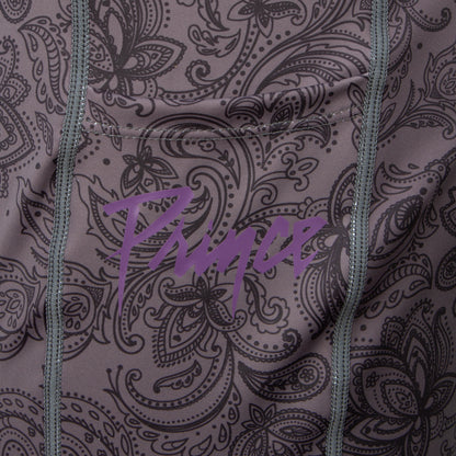 Black Paisley Women's Crossover Leggings