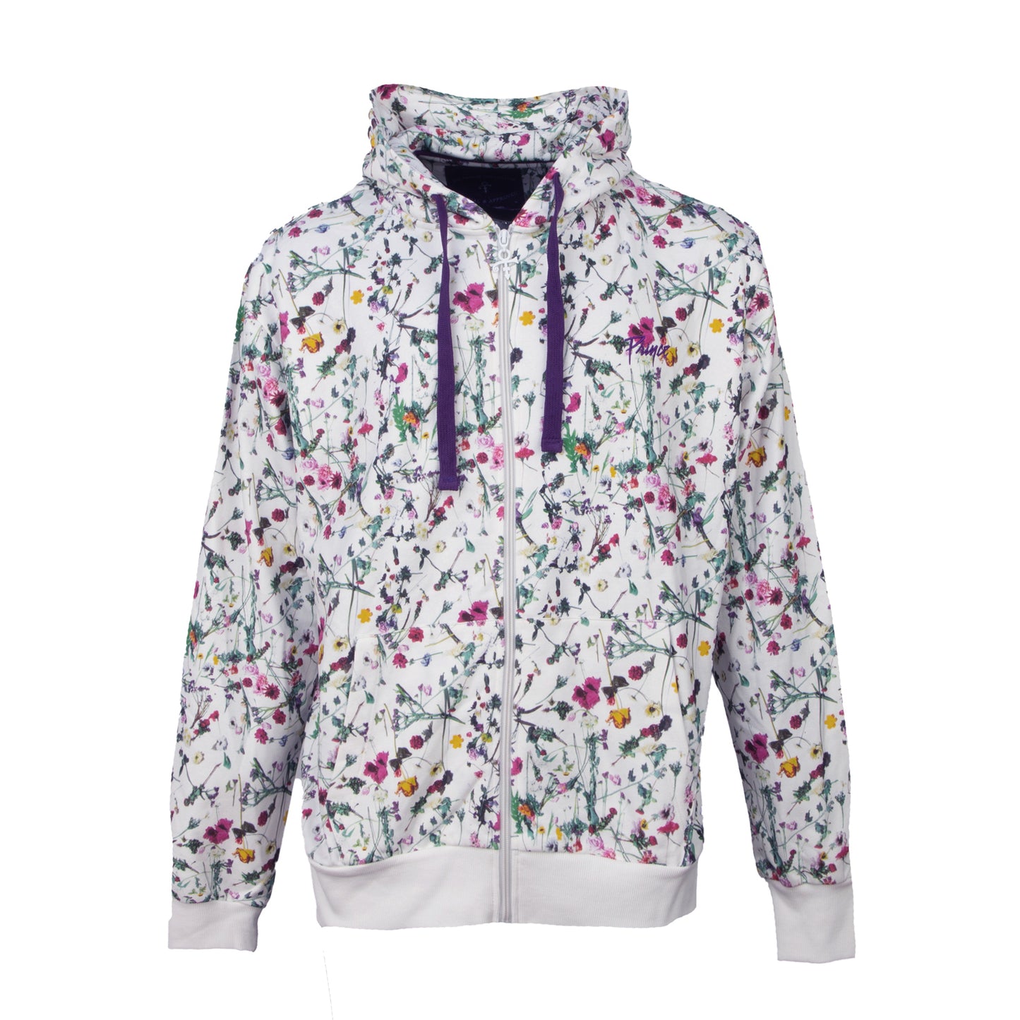Floral Zip Hoodie