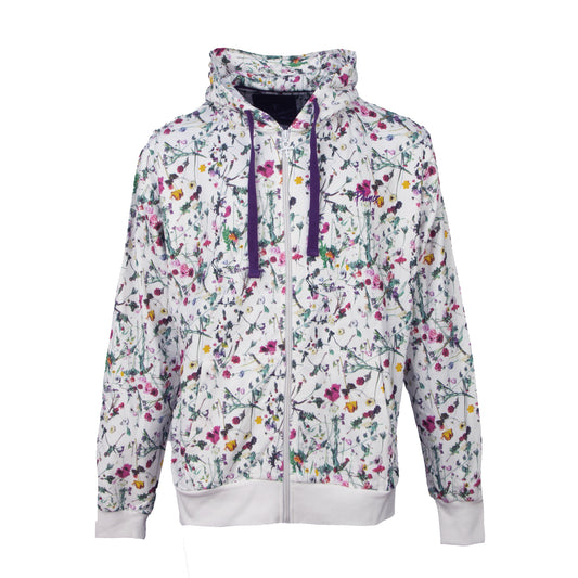 Floral Zip Hoodie