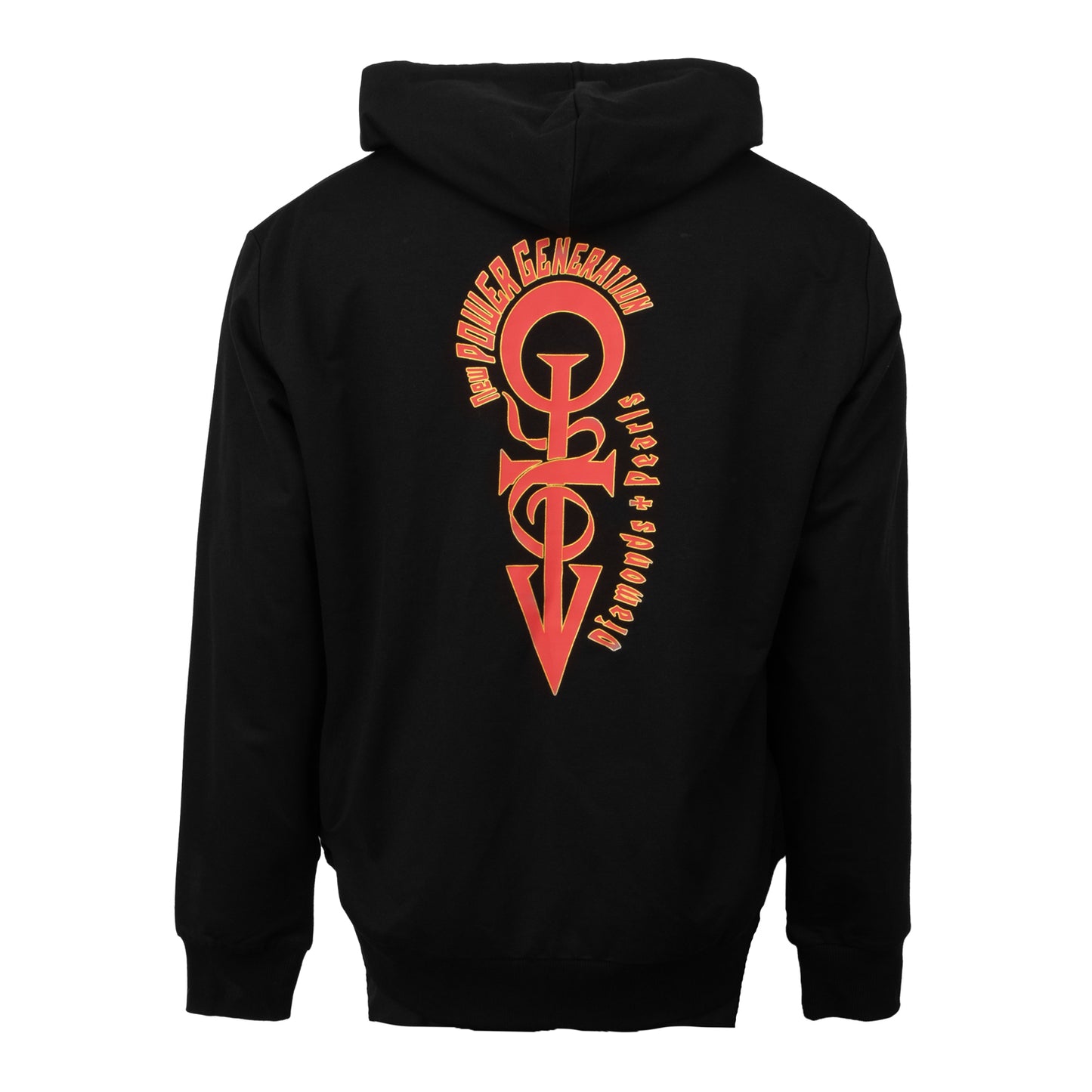 Diamonds And Pearls Paisley Lined Zip Hoodie (Black)