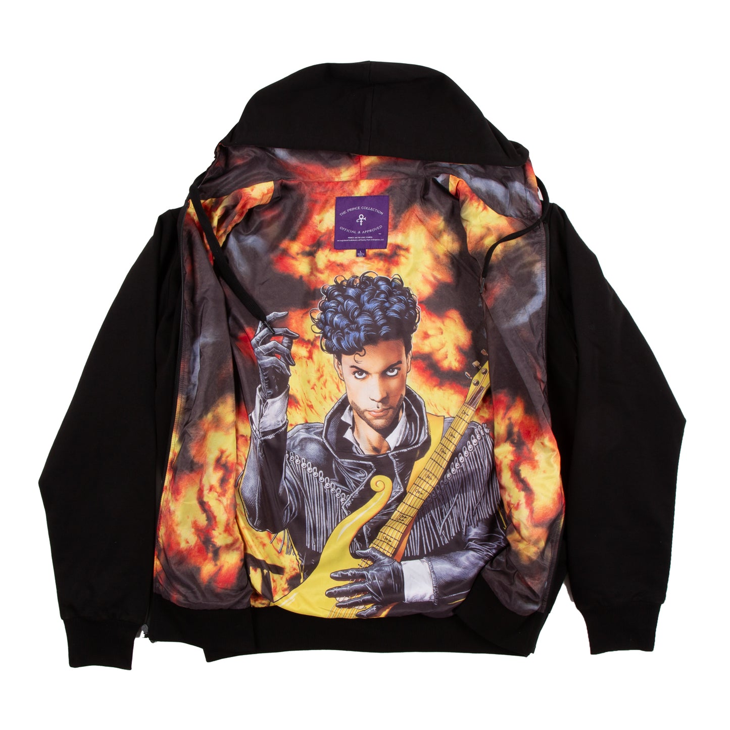 Diamonds And Pearls Illustration Lined Zip Hoodie