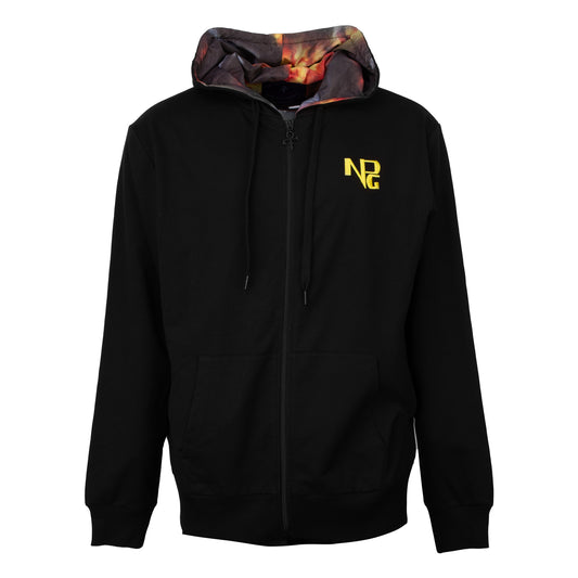 Diamonds And Pearls Illustration Lined Zip Hoodie