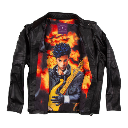 Diamonds And Pearls Lined All Season Leather Jacket