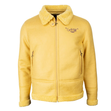 Diamonds And Pearls Gett Off Sherpa Faux Leather Jacket (Yellow Diamonds And Pearls Gett Off Sherpa Faux Leather Jacket (Yellow