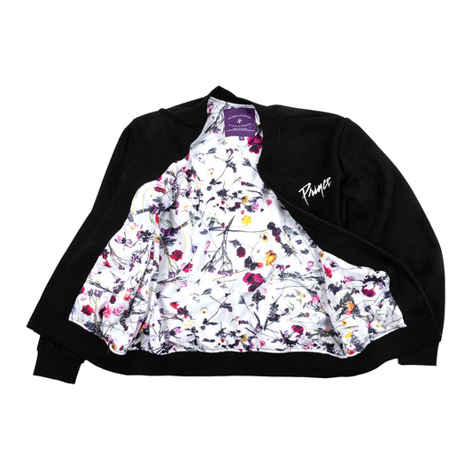 Purple Rain All Season Faux Suede Bomber Jacket