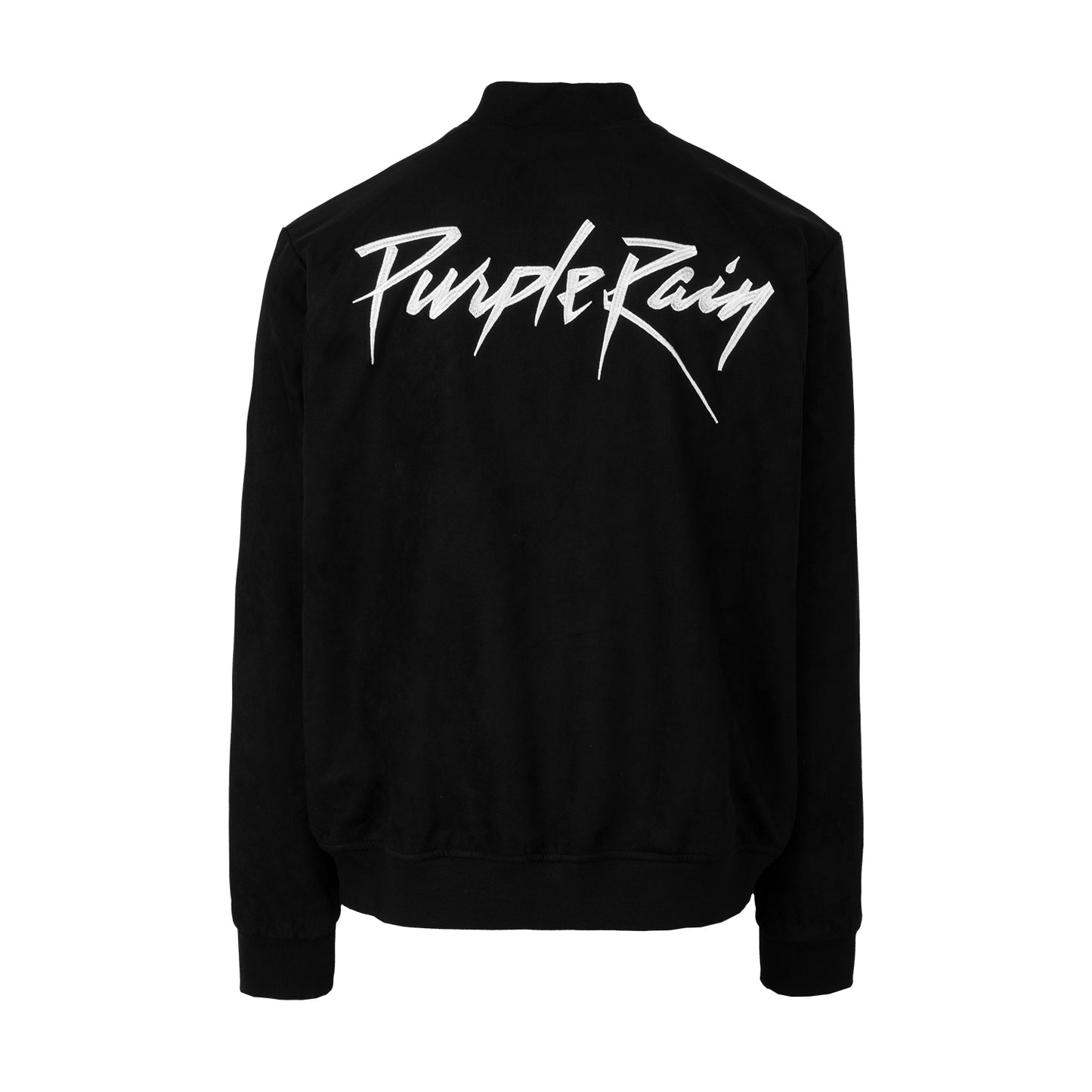 Purple Rain All Season Faux Suede Bomber Jacket