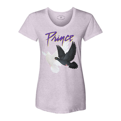 Purple Rain Doves Women's Scoop Neck T-shirt