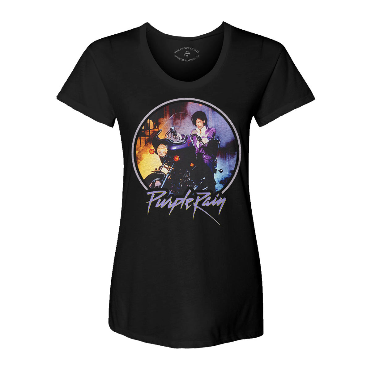 Purple Rain Album Cover Women's Scoop Neck T-shirt (Small)