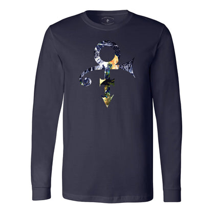 Planet Earth Symbol Long Sleeve T-Shirt