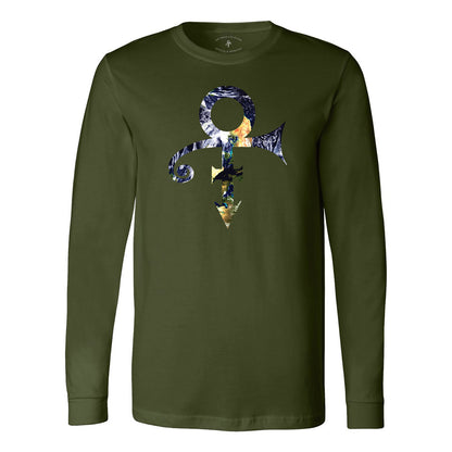 Planet Earth Symbol Long Sleeve T-Shirt