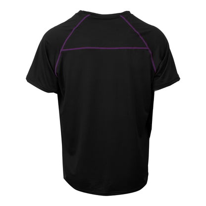 Black Men's Active Short Sleeve Tee