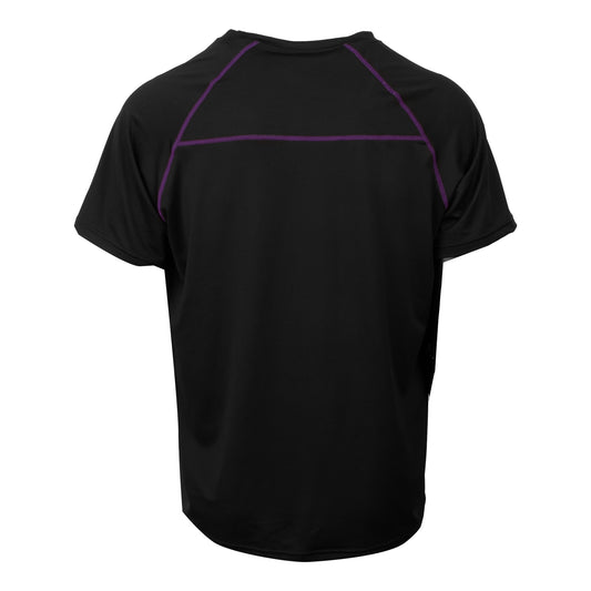 Black Men's Active Short Sleeve Tee