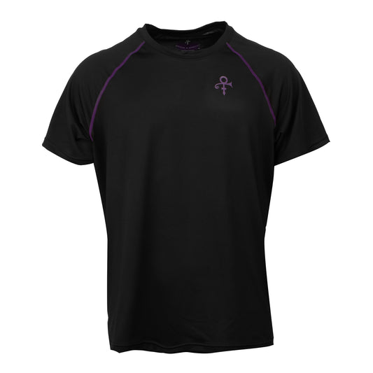 Black Men's Active Short Sleeve Tee