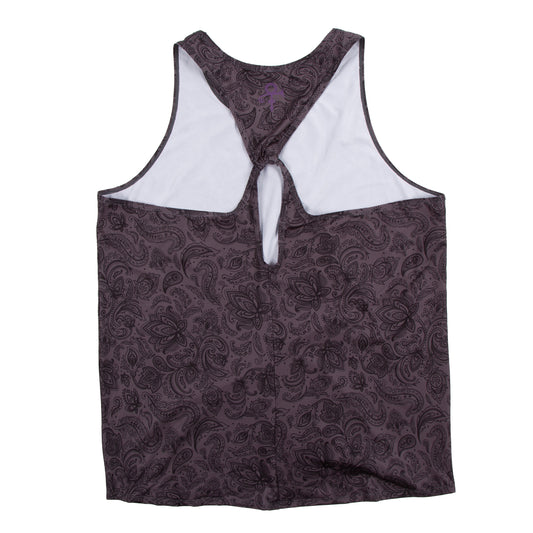 Black Paisley Women's Yoga Tank