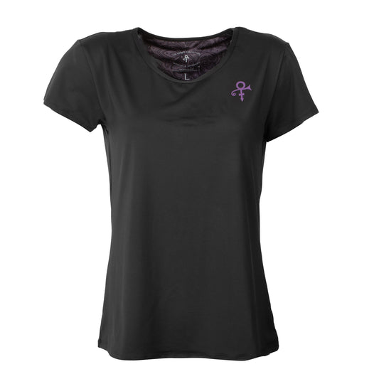 Black Women's Active Short Sleeve Tee