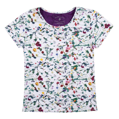 Floral Women's Active Short Sleeve Tee