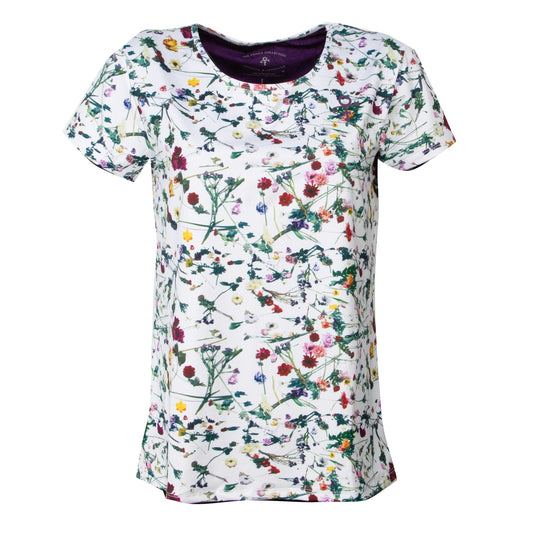 Floral Women's Active Short Sleeve Tee
