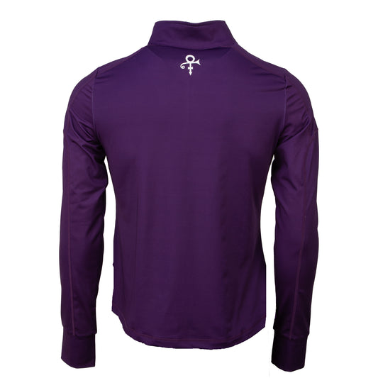 Purple Women's Active Quarter Zip Long Sleeve Run Top