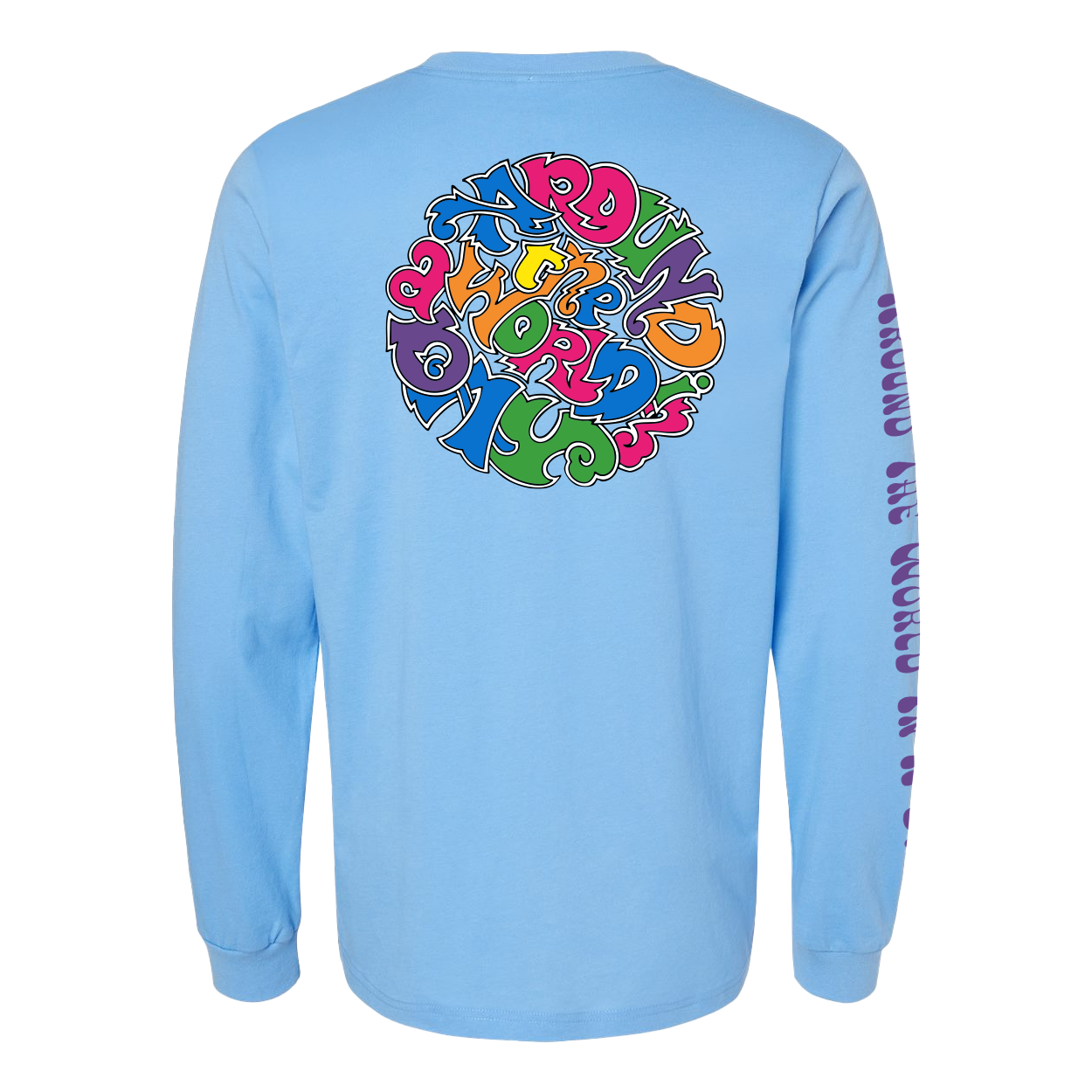 Around The World In A Day Long Sleeve Circle Logo T-Shirt