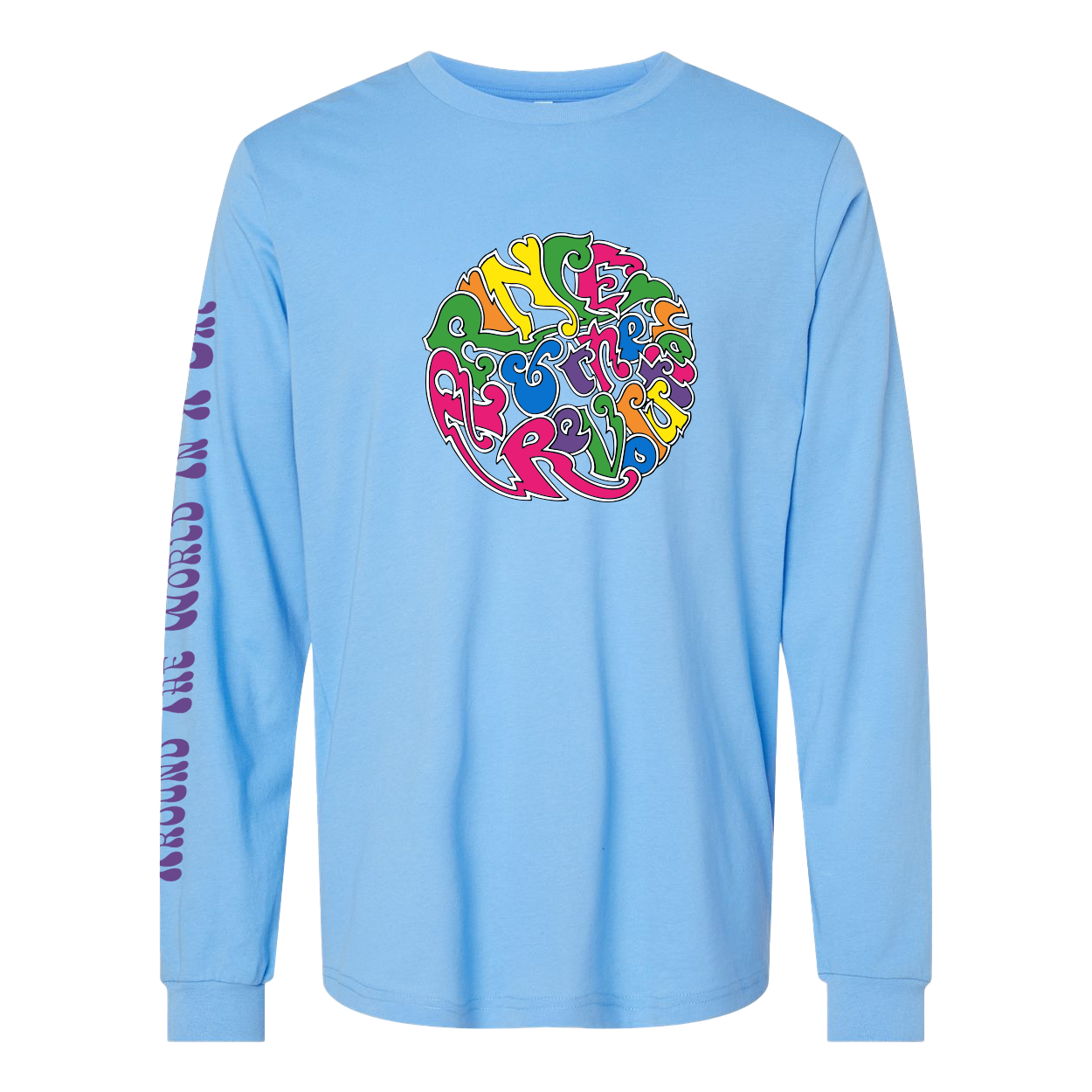 Around The World In A Day Long Sleeve Circle Logo T-Shirt