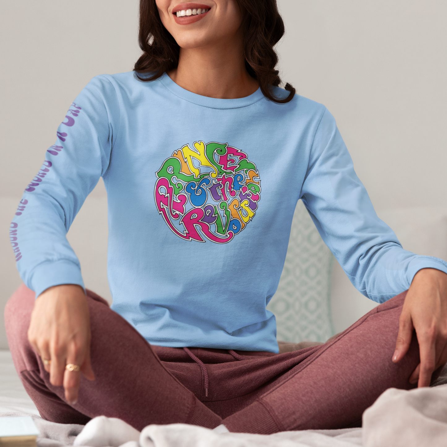 Around The World In A Day Long Sleeve Circle Logo T-Shirt