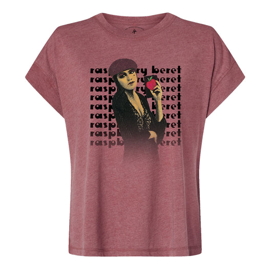 Raspberry Beret Painting Womens Dolman T-Shirt