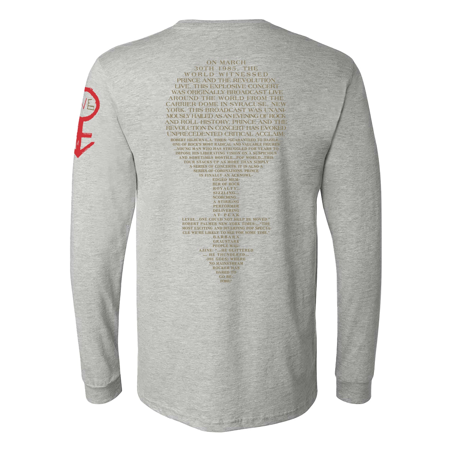 Purple Rain Face Long Sleeve T-Shirt – Prince