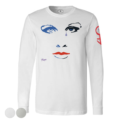 Purple Rain Face Long Sleeve T-Shirt