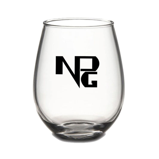 NPG Logo Stemless Wine Glass