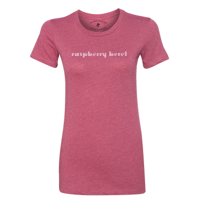 Raspberry Beret Text Woman's T-Shirt
