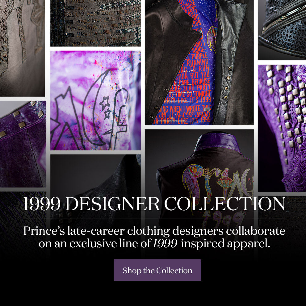 1999 designer collection. Prince's late-career clothing designers collaborate on an exclusive line of 1999-inspired apparel. Shop the collection.