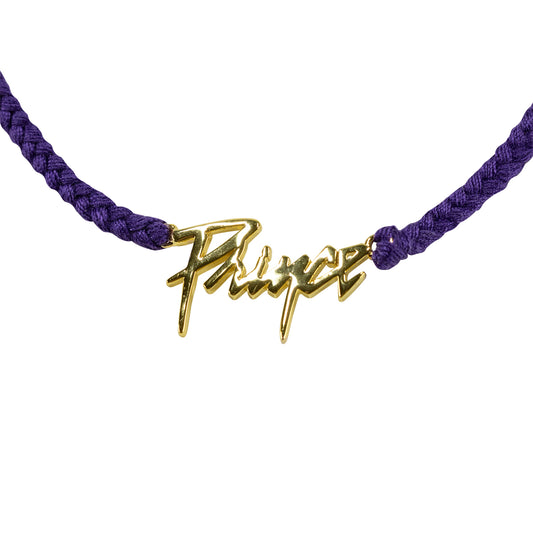 Prince Logo Braided Cord Bracelet [Gold]