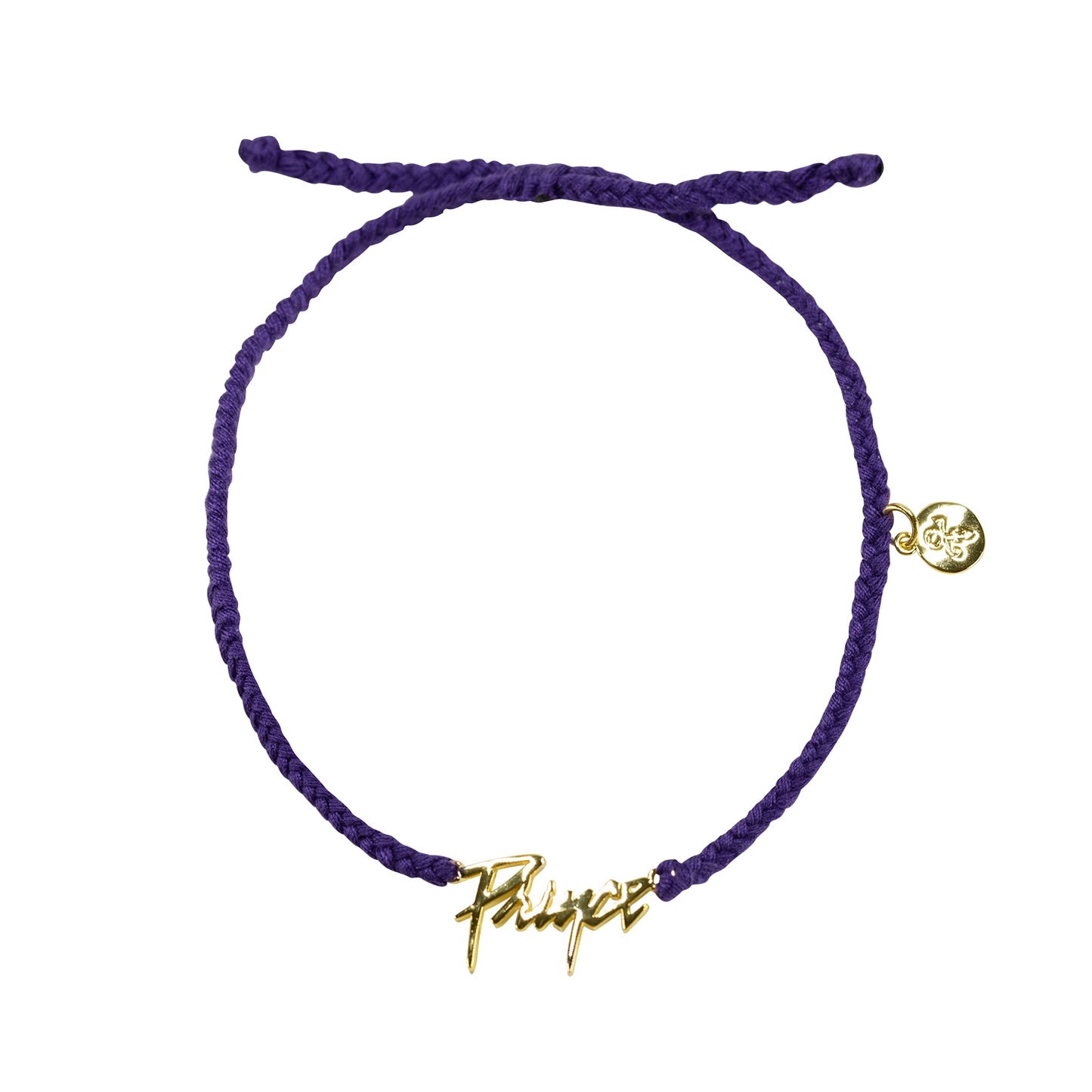 Prince Logo Braided Cord Bracelet [Gold]